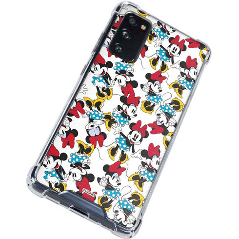 Disney Minnie Mouse Rockin Minnie Pattern Galaxy S20 FE Clear Case